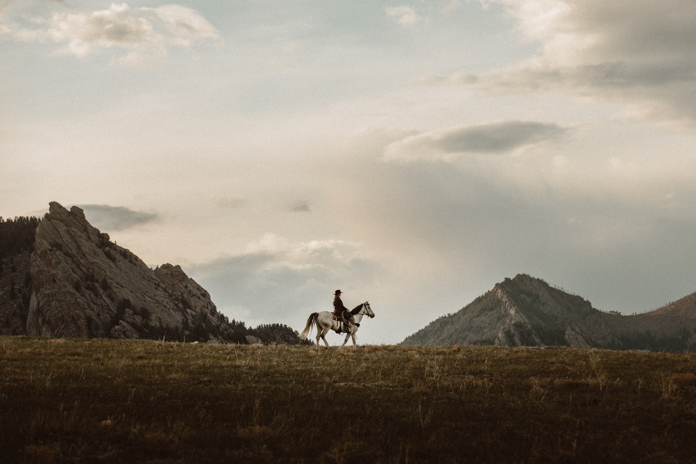 Horse riding in Pahalgam meadows